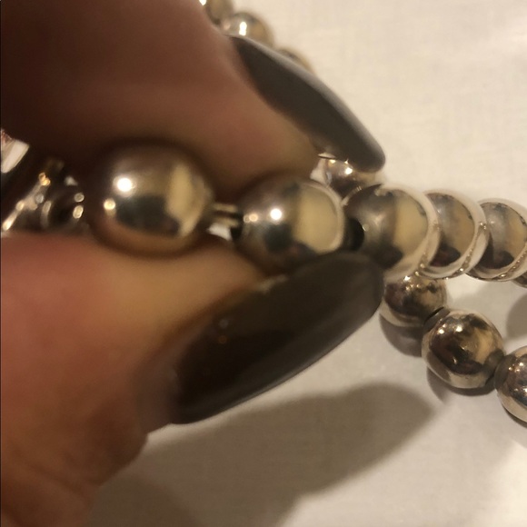 Silver Beaded Bracelet - Picture 7 of 8